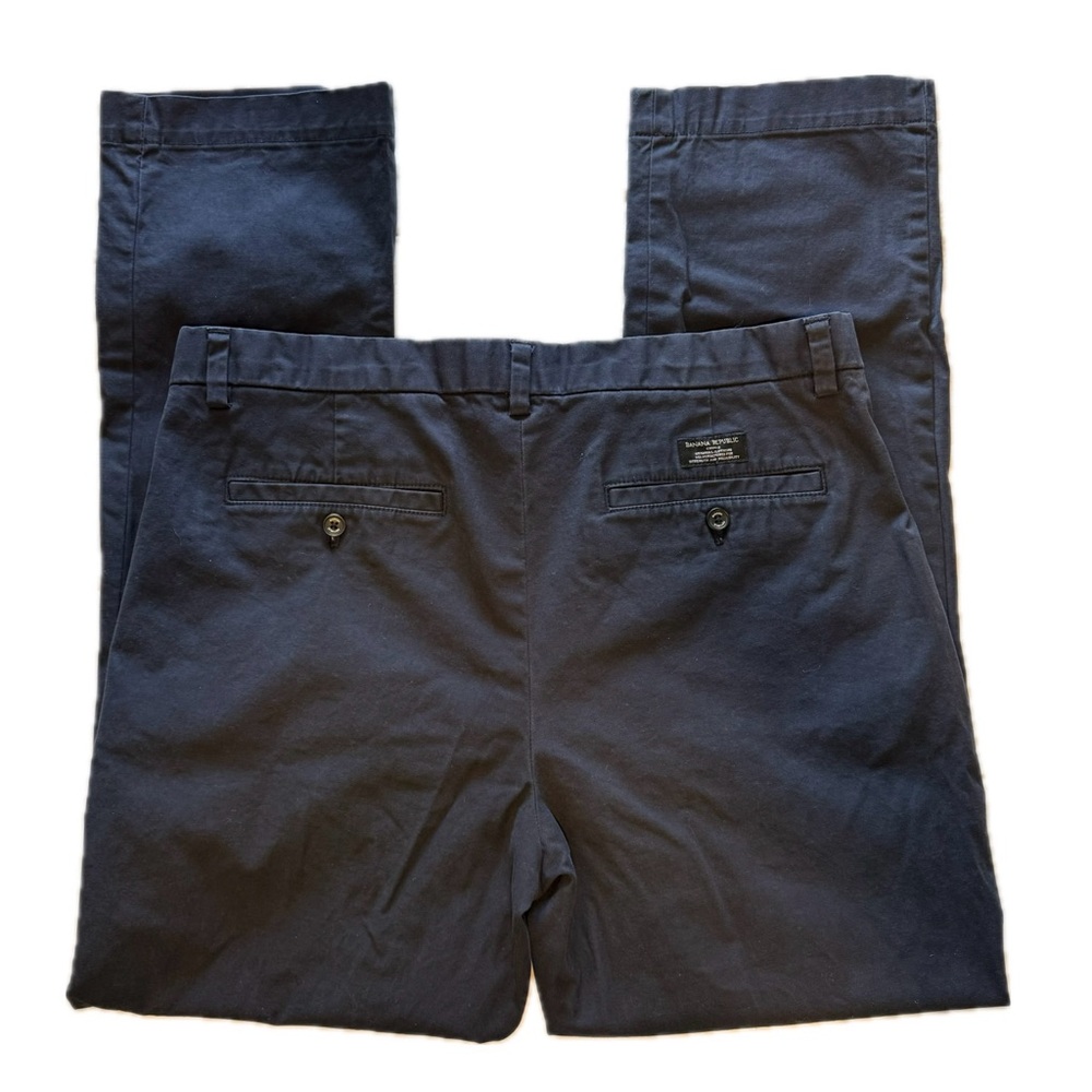 Banana Republic Men’s Aiden Stretch Chino Pants True Navy Size 36x32 EUC